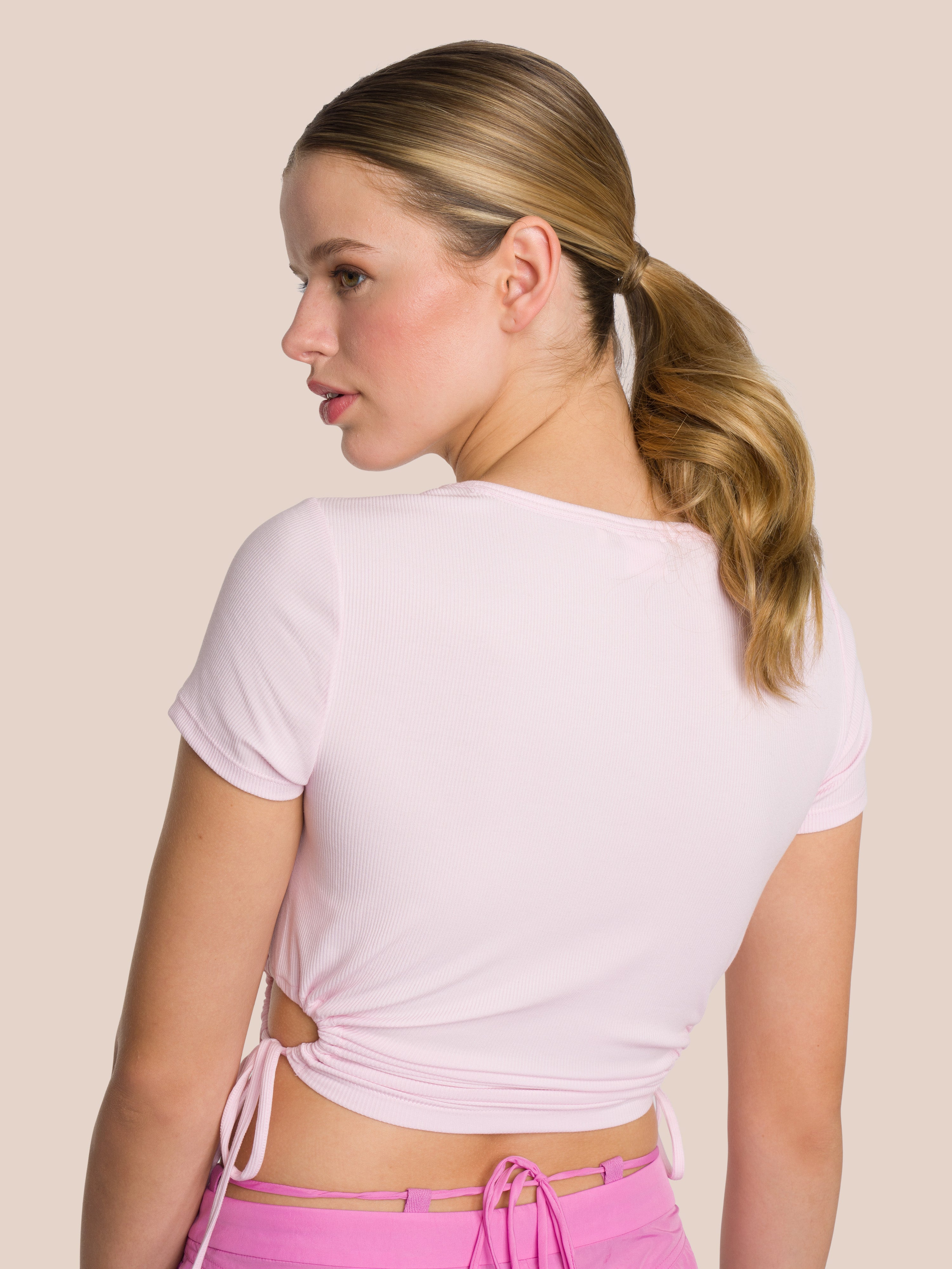 Three-Piece Cut Out Shirt Set Deluxe - California Rose