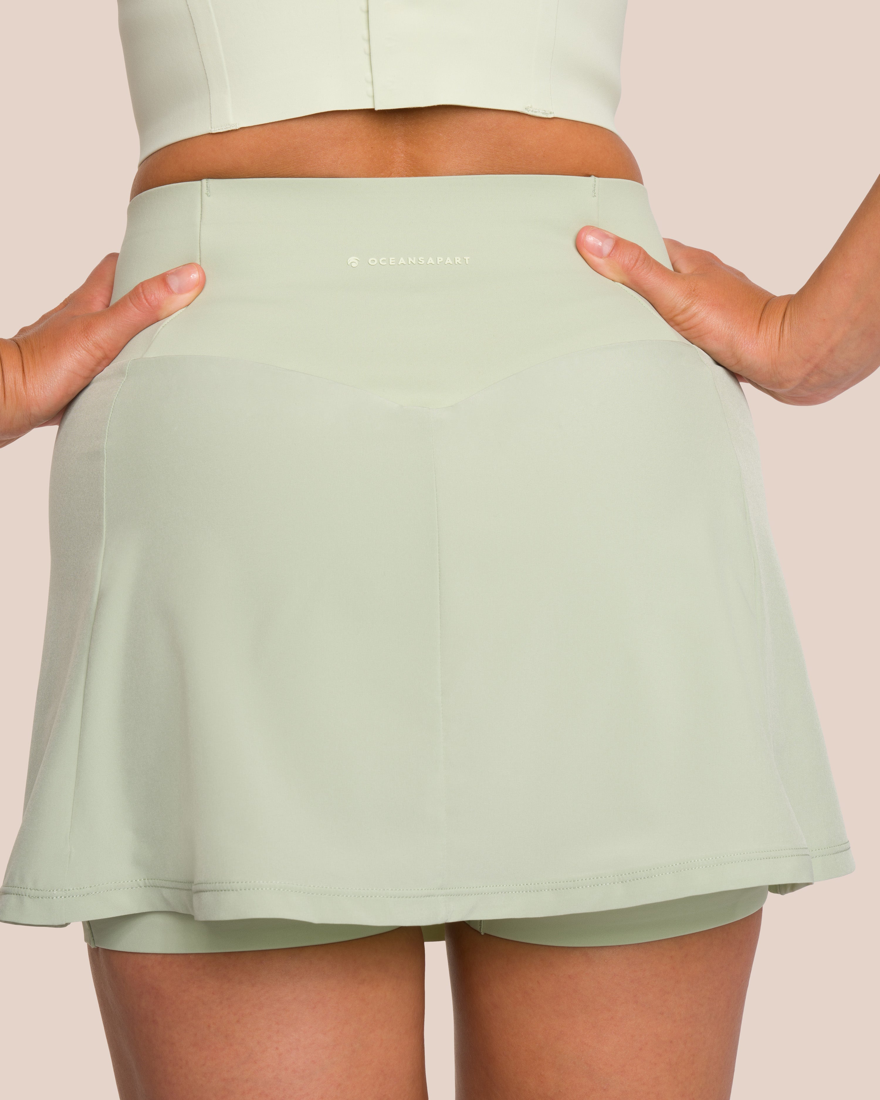 Hope Skirt Set - Sage Green & Soft Sage Green