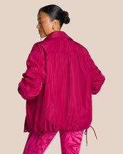 Shania Jumpsuit Set - Bold Hot Pink Swirl & Deep Plum