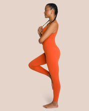 Shania Jumpsuit Set - Burnt Orange