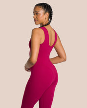 Shania Jumpsuit Set - Deep Plum