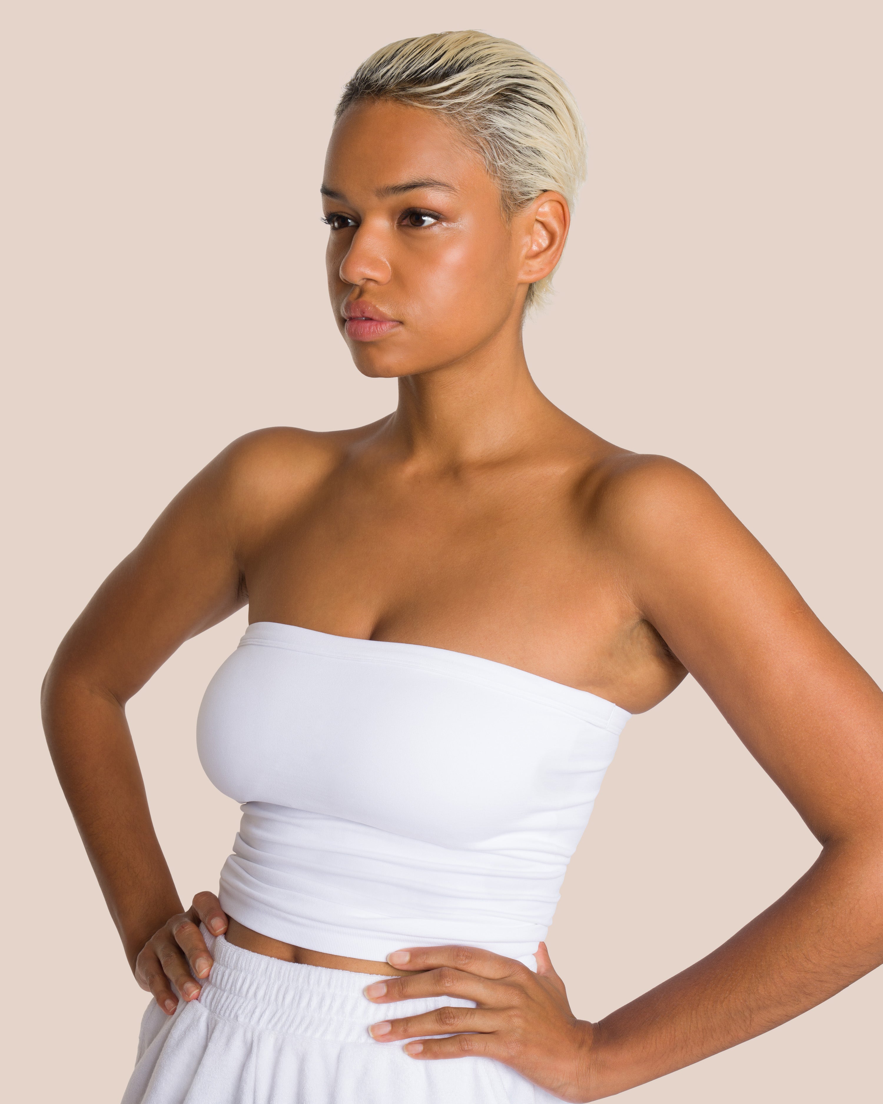 Beauty Brooke Short Set - White