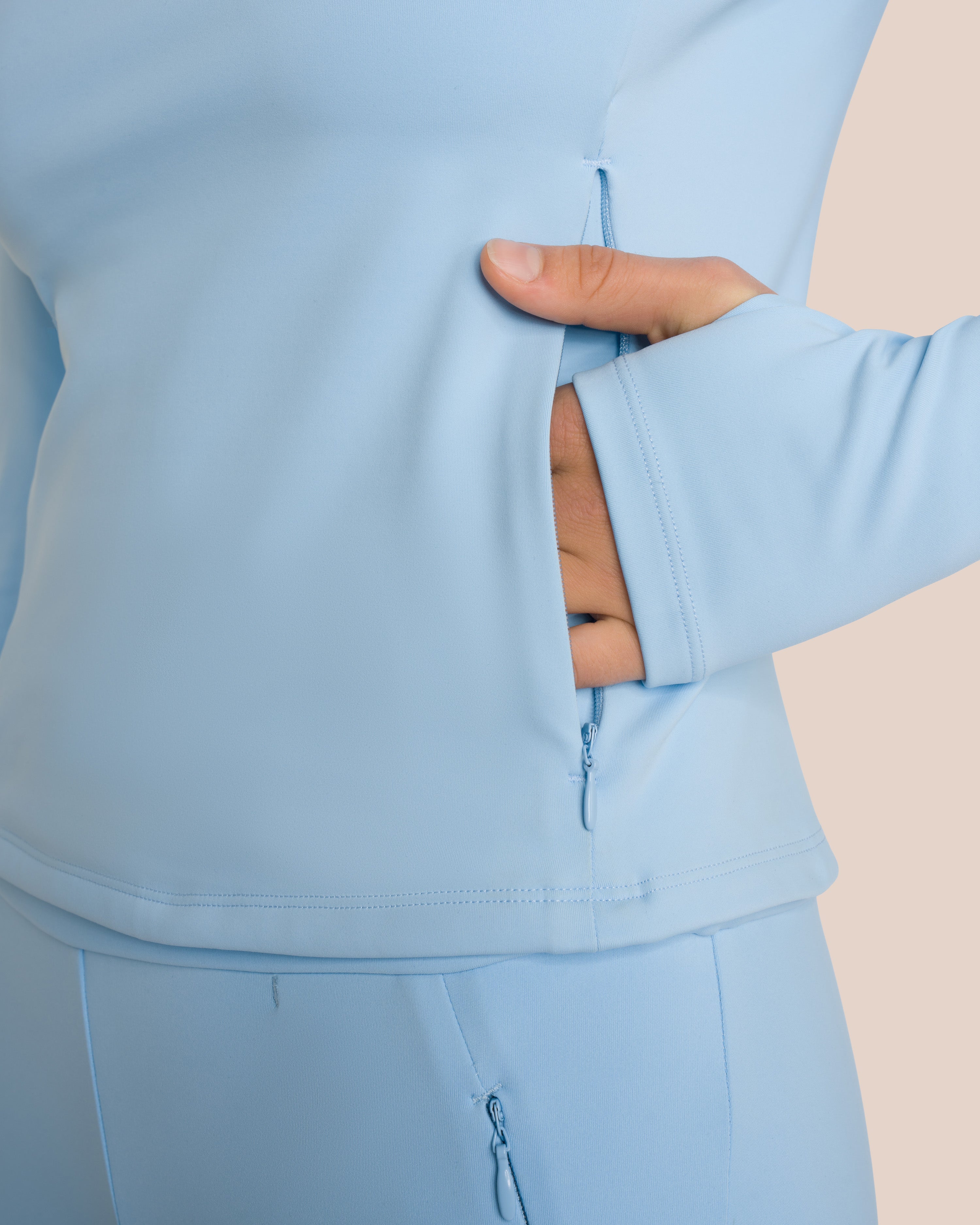Florence Layer Straight Leg Set - Glacial Blue