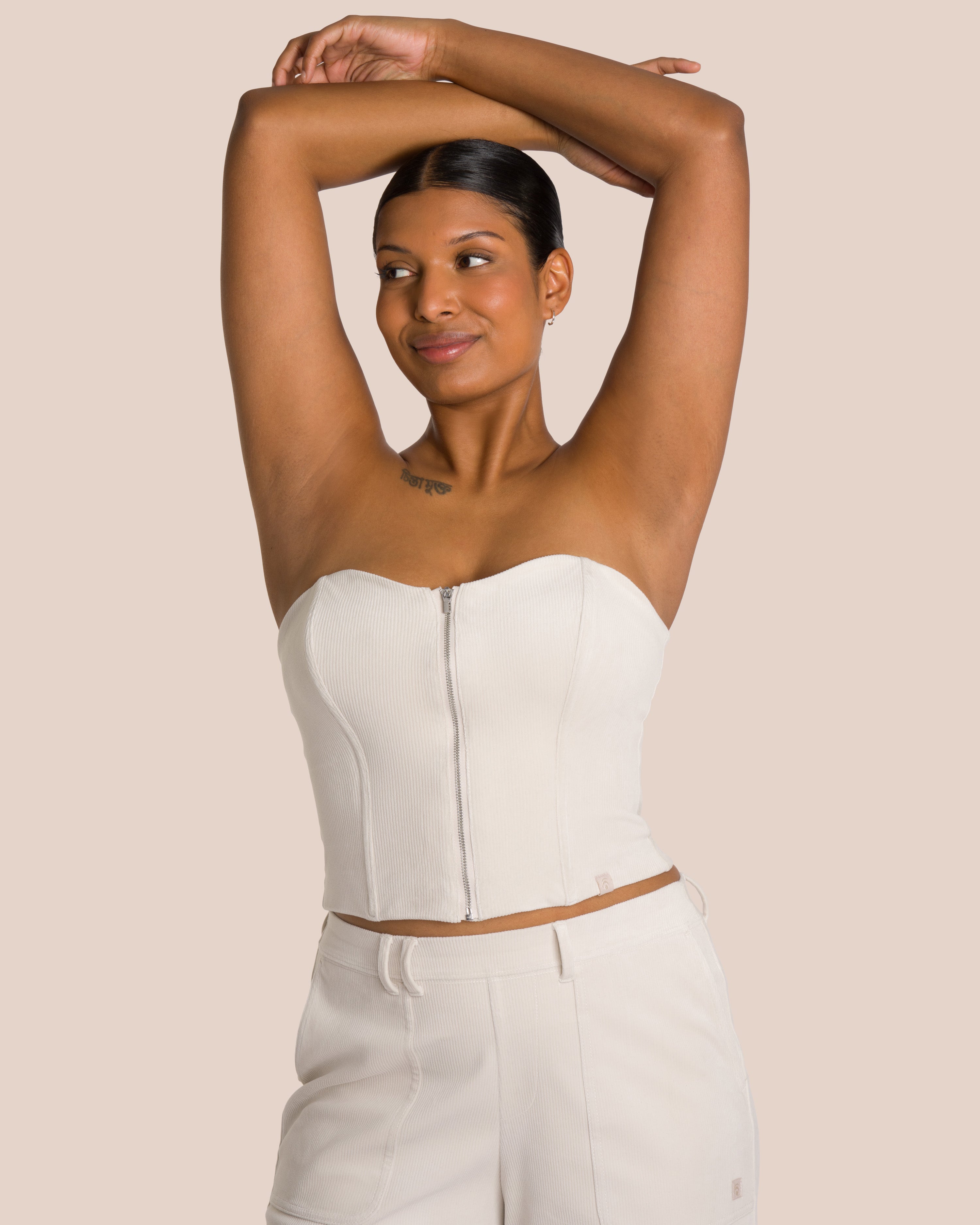 Eden Corset Set Petite - Natural Cream