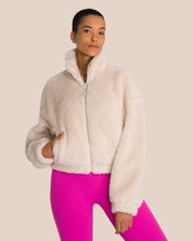 Tara Jacket Set Deluxe - Rose Violet & Natural Cream