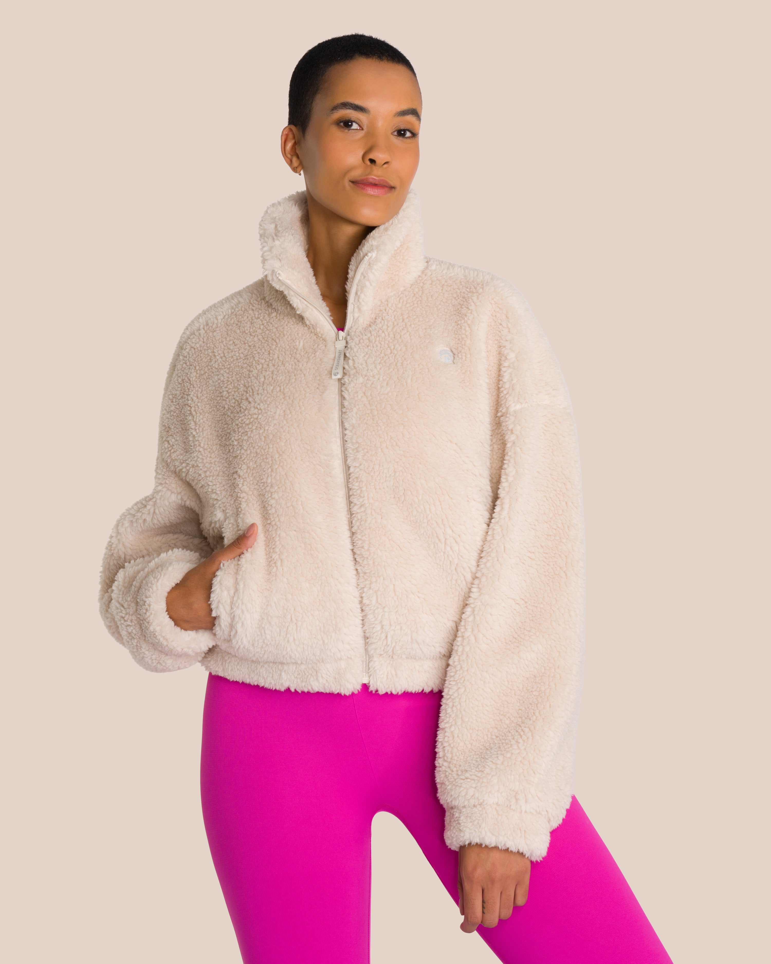 Tara Jacket Set Deluxe - Rose Violet & Natural Cream