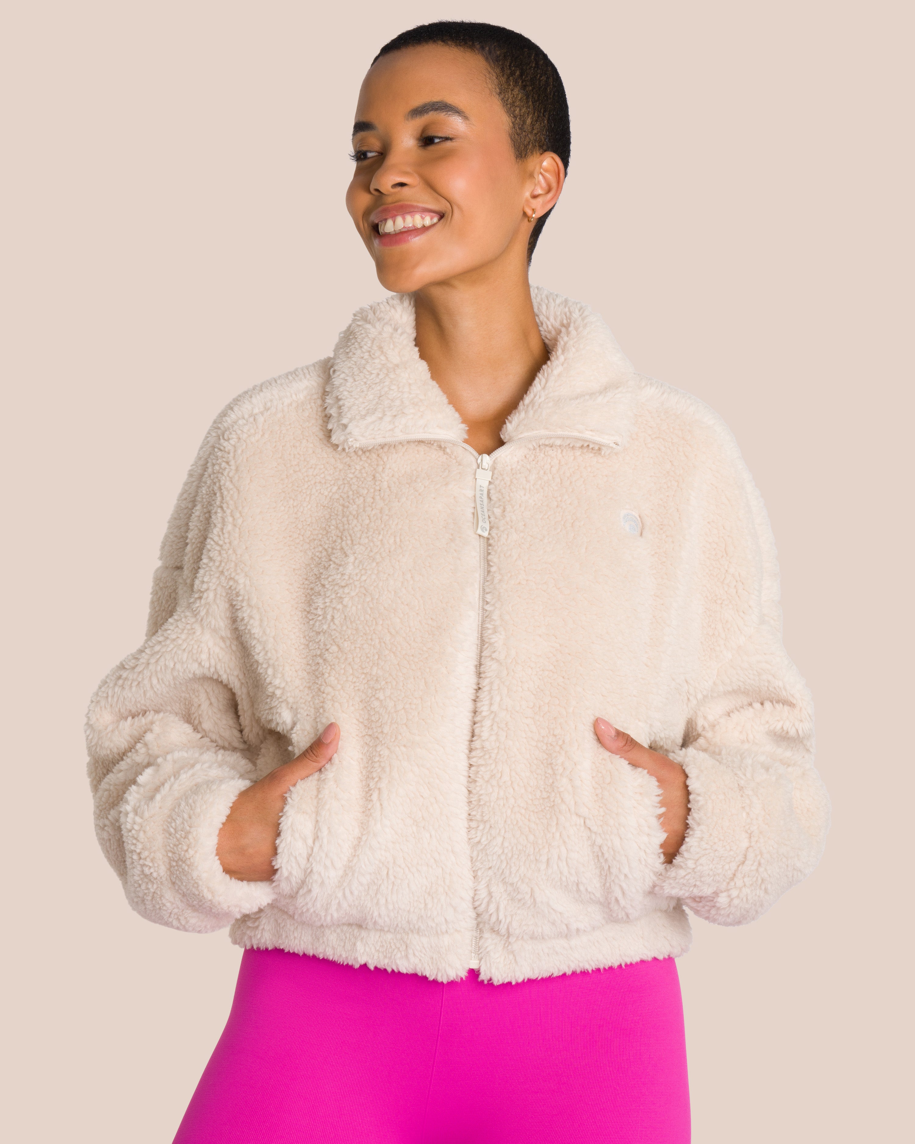 Tara Jacket Set Deluxe - Rose Violet & Natural Cream