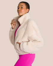 Tara Jacket Set Deluxe - Rose Violet & Natural Cream