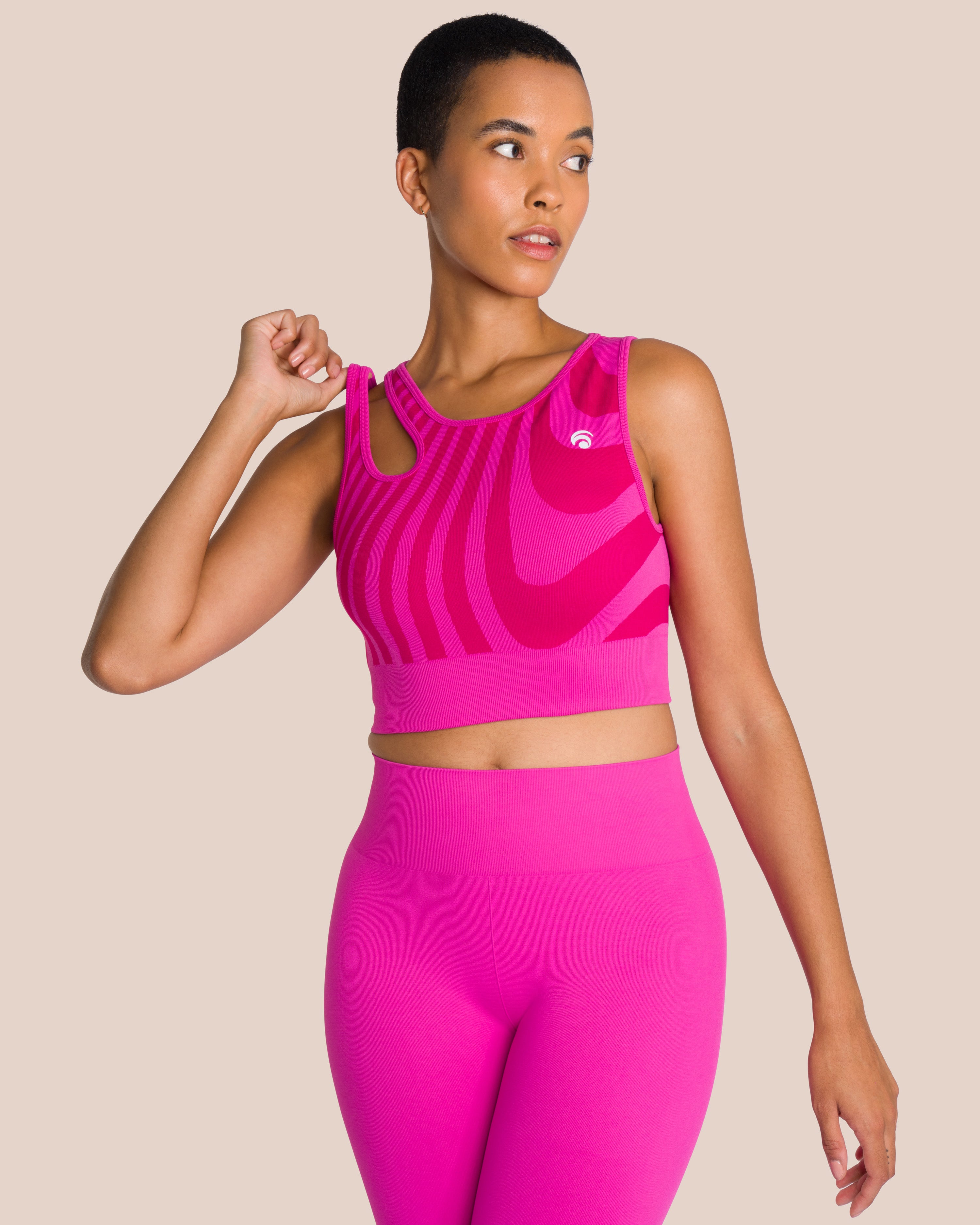 Tara Jacket Set Deluxe - Rose Violet & Natural Cream