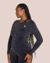 Stella Flared Longsleeve Set - Black