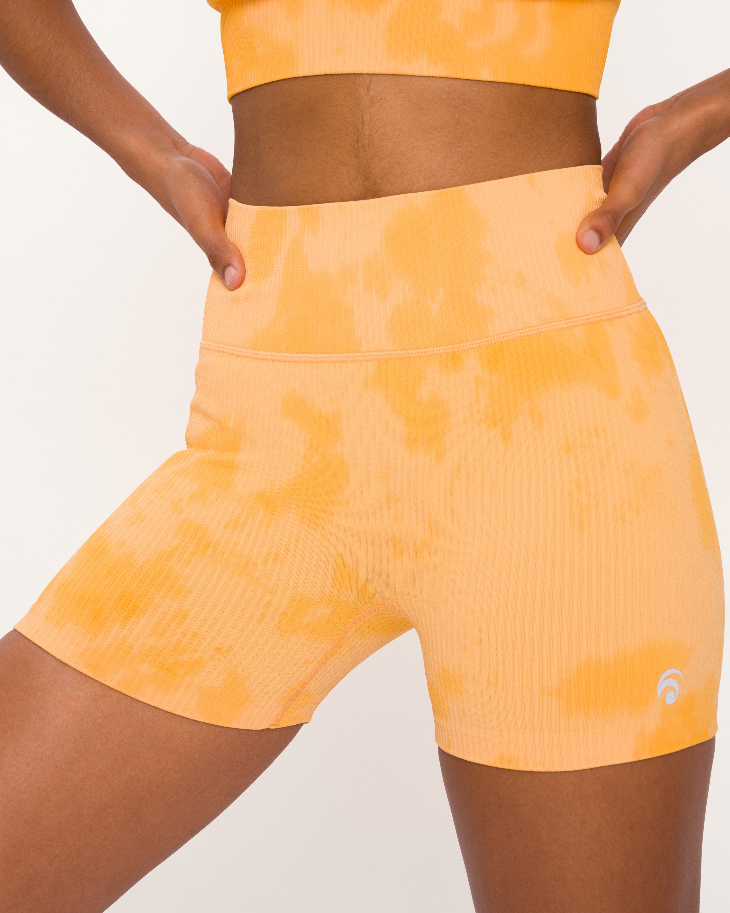 Maya Jenny Hotpant Set Deluxe - Mandarine Orange Tie Dye & Light Mandarine Orange