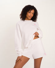 Lola Short Sweat Set Deluxe - White