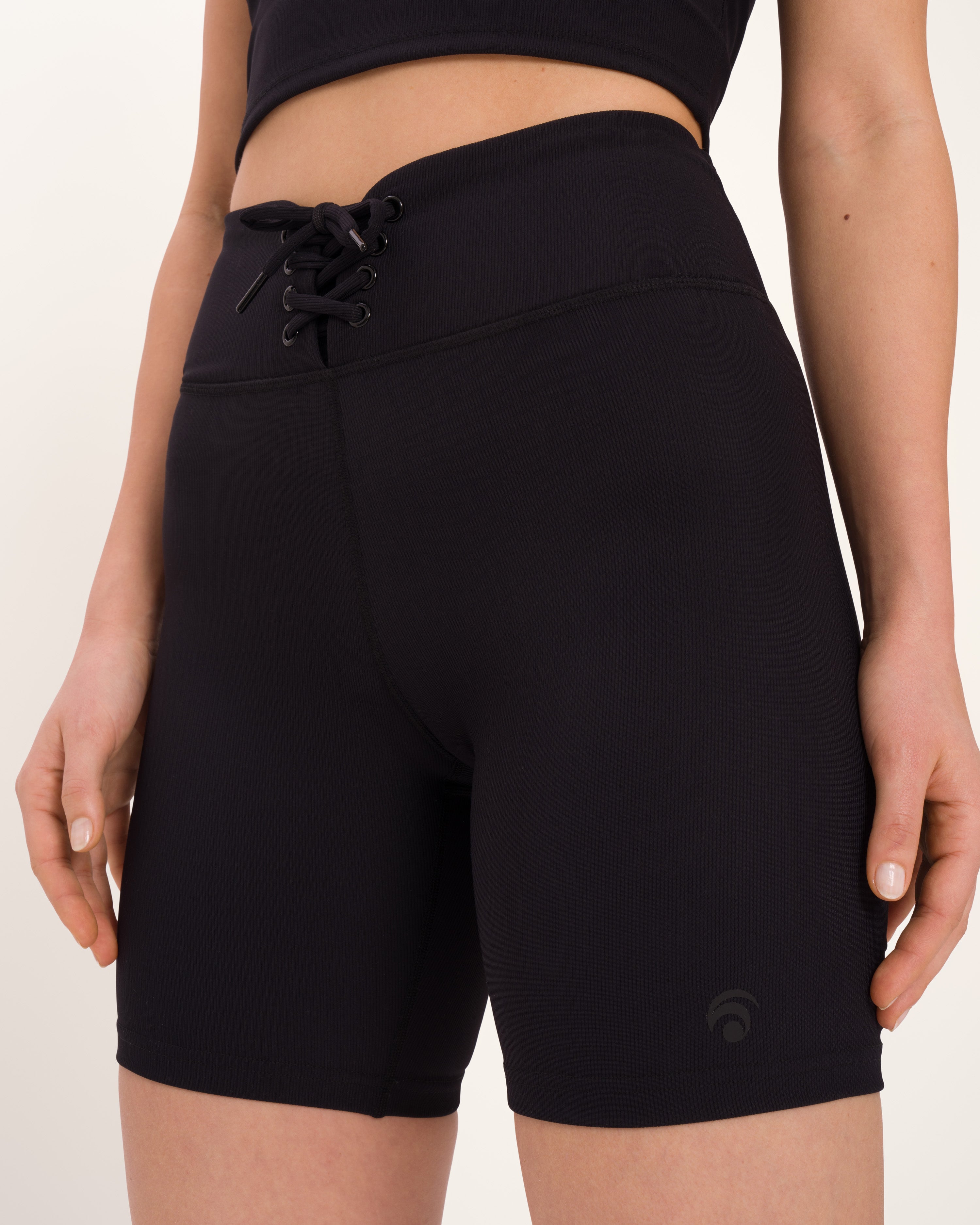 Black biker shorts set shop