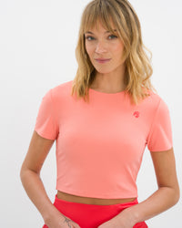 Marina Short Sleeve Shirt - Light Lillet Red / XXS