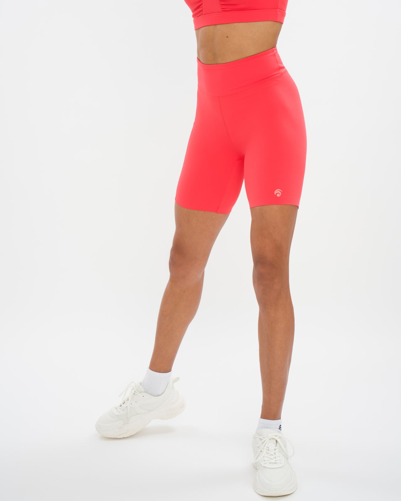 Women's Pastel Mermaid High Waisted Biker Shorts - Moisture Wicking Active Fit