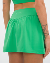 Marina Skirt Blazer Set Deluxe - Dove Grey & Holly Green