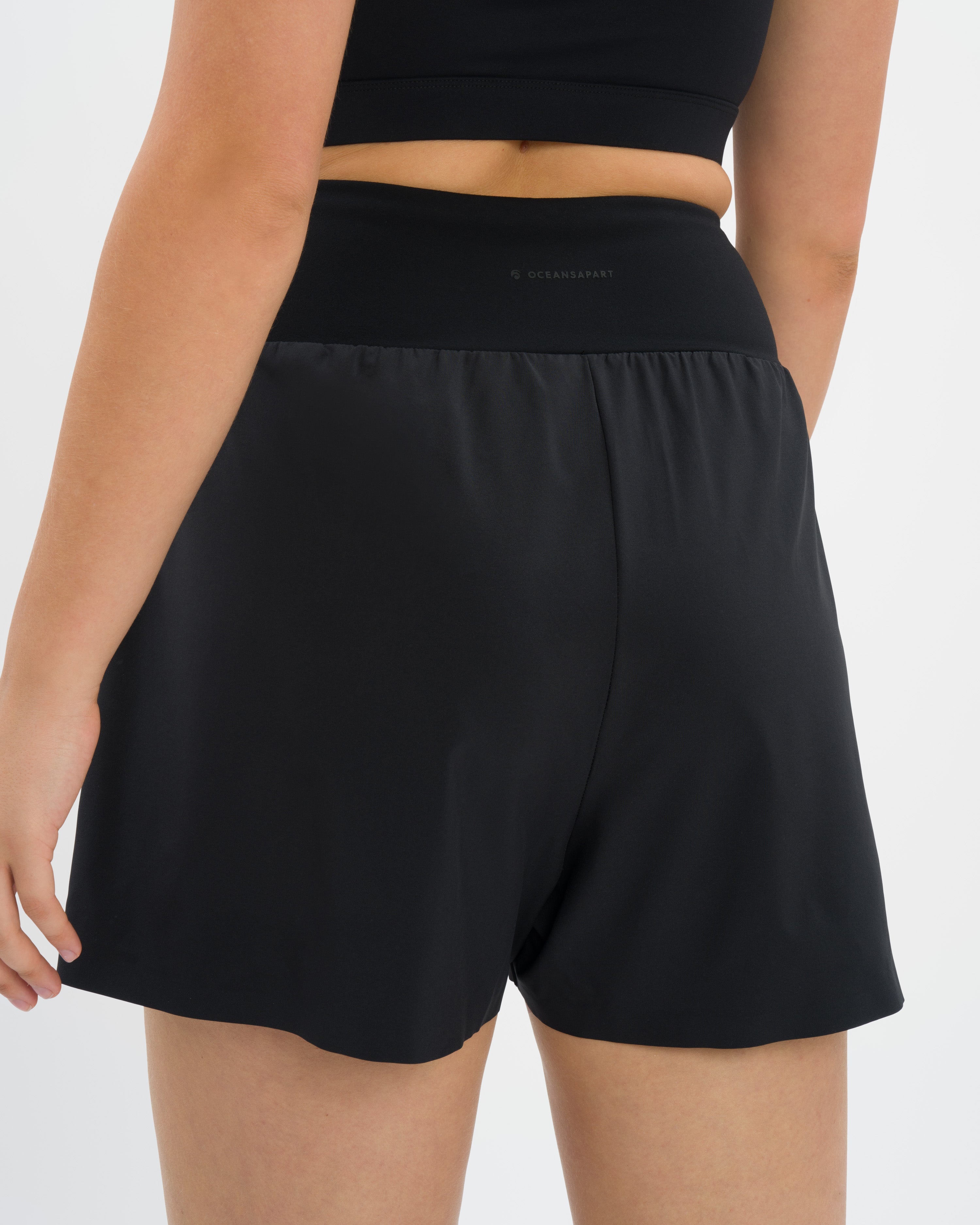 Marina Short Cropped Set - Black