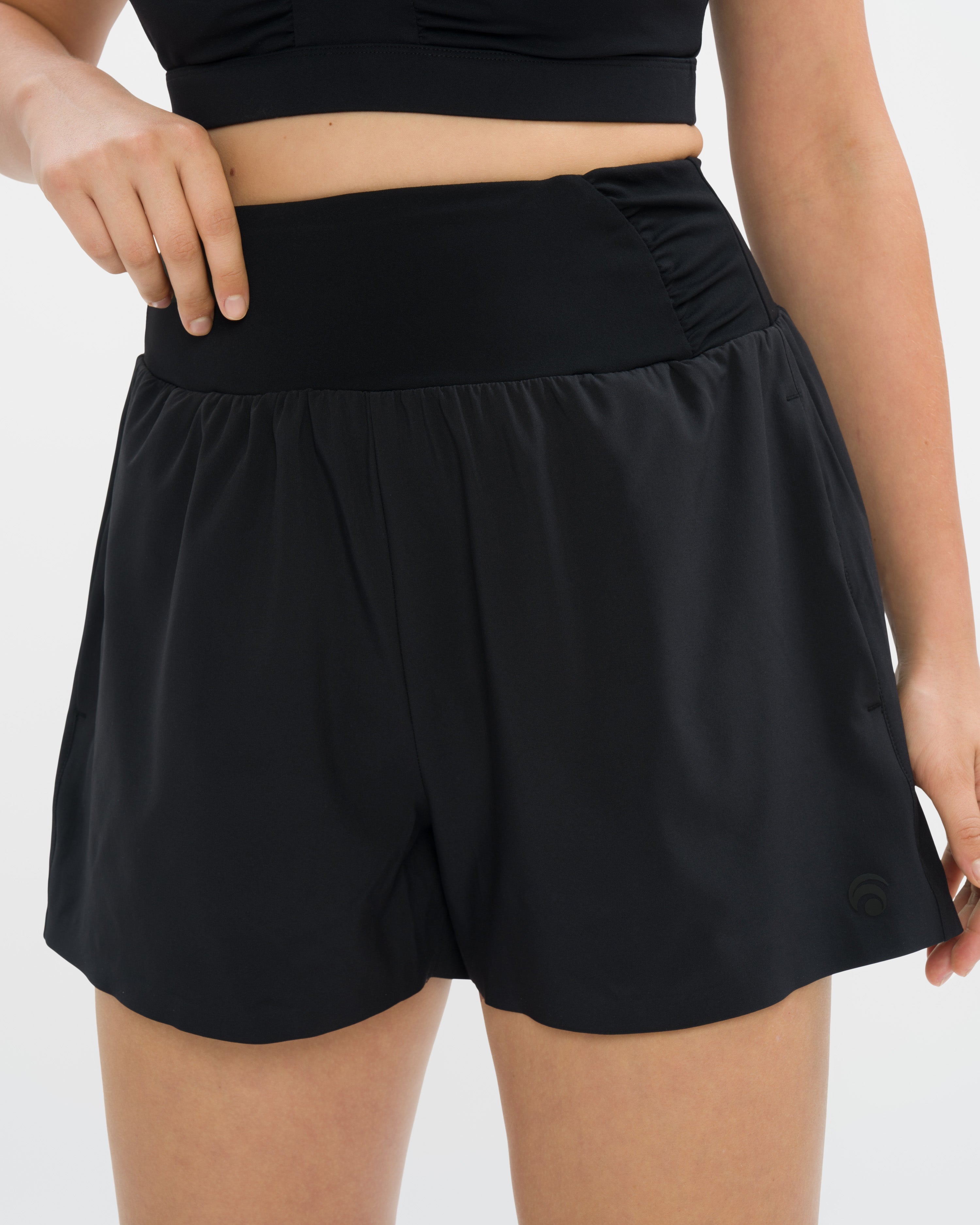 Marina Short Cropped Set - Black