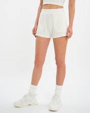 Aurelia Brooke Short Set - Cloud White