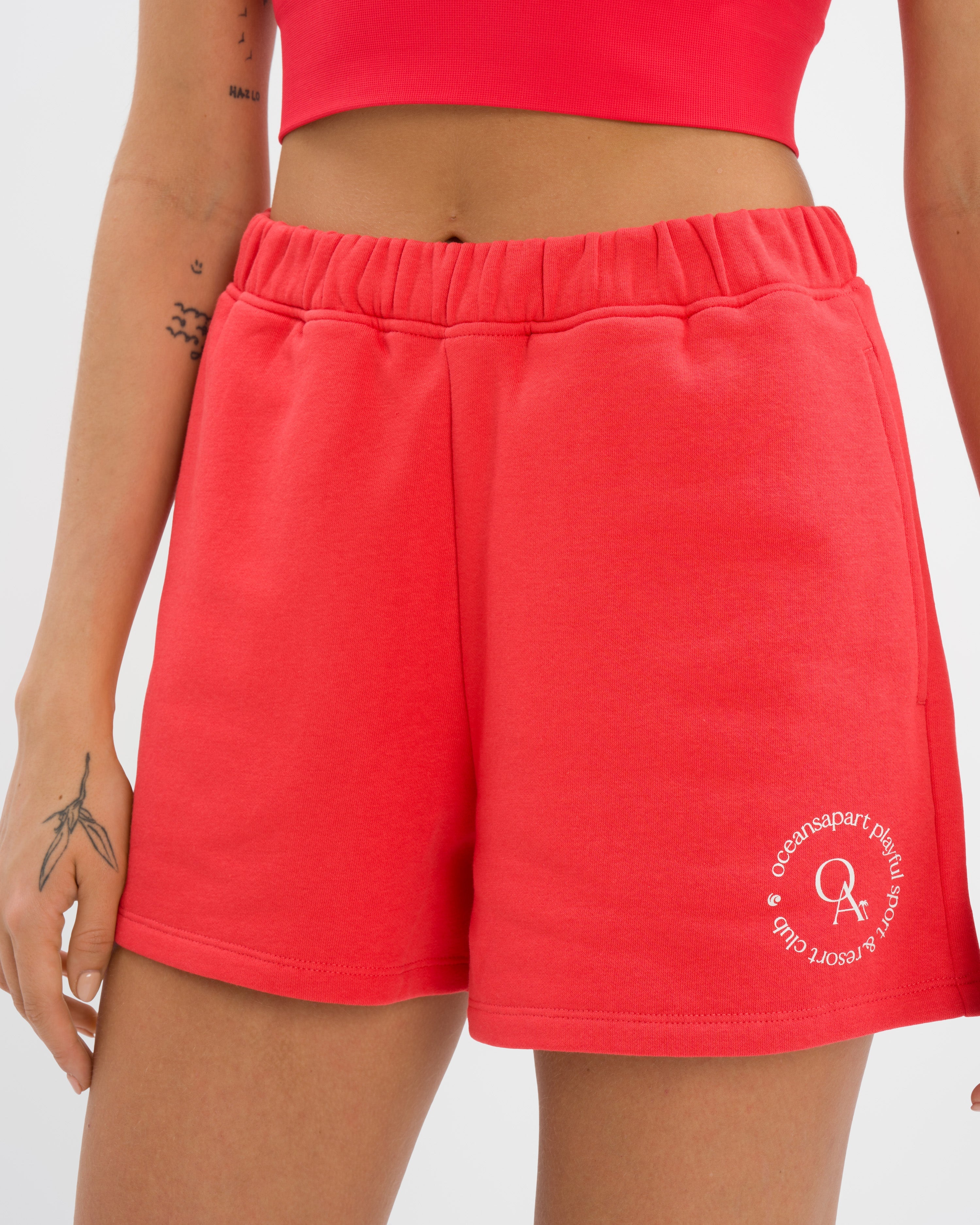 Ivy Sky Short Set - Lillet Red