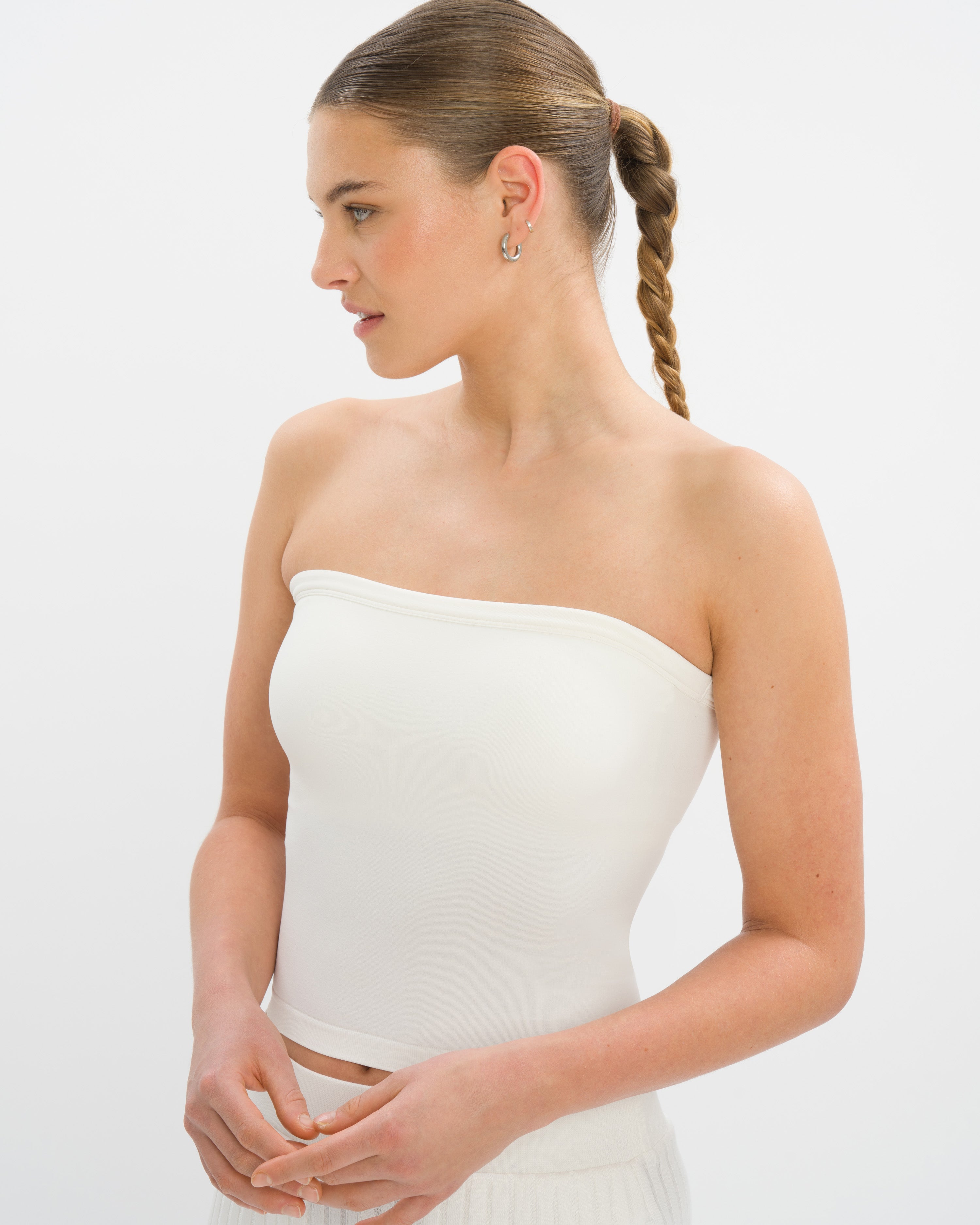 Aurelia Brooke Short Set - Cloud White
