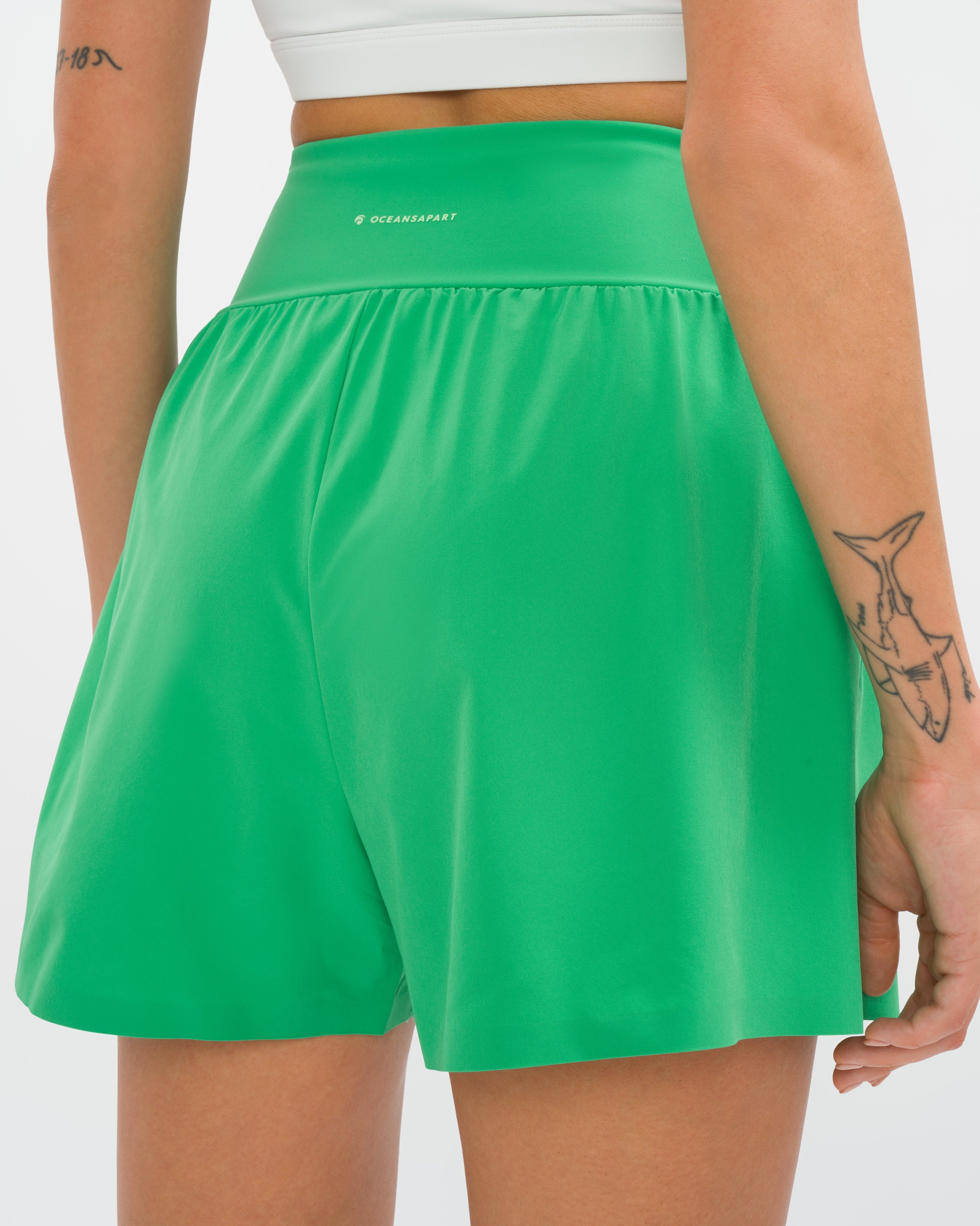 Marina Short Cropped Set - Holly Green & Light Cider Green