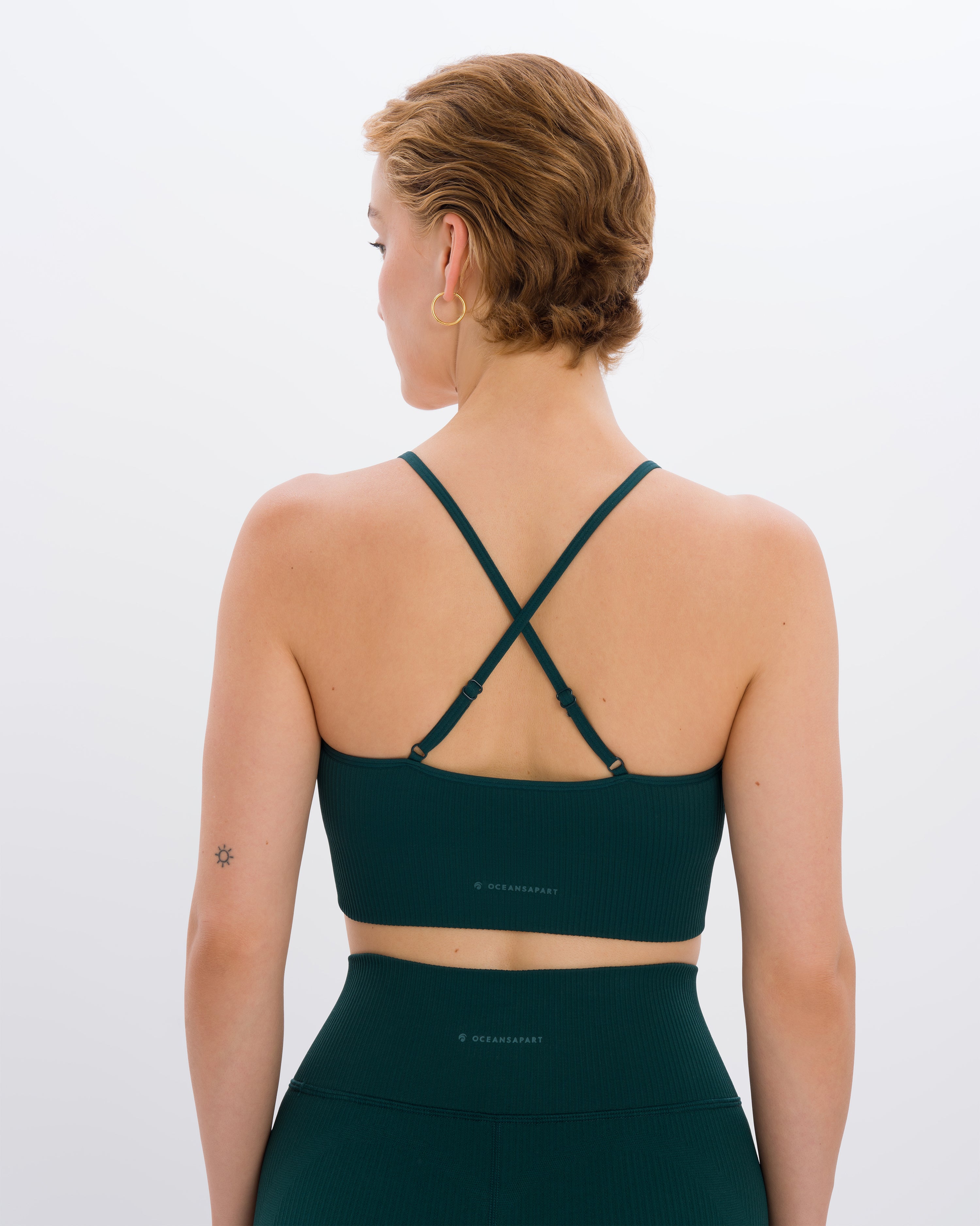 Maya Capri Set - Emerald Green