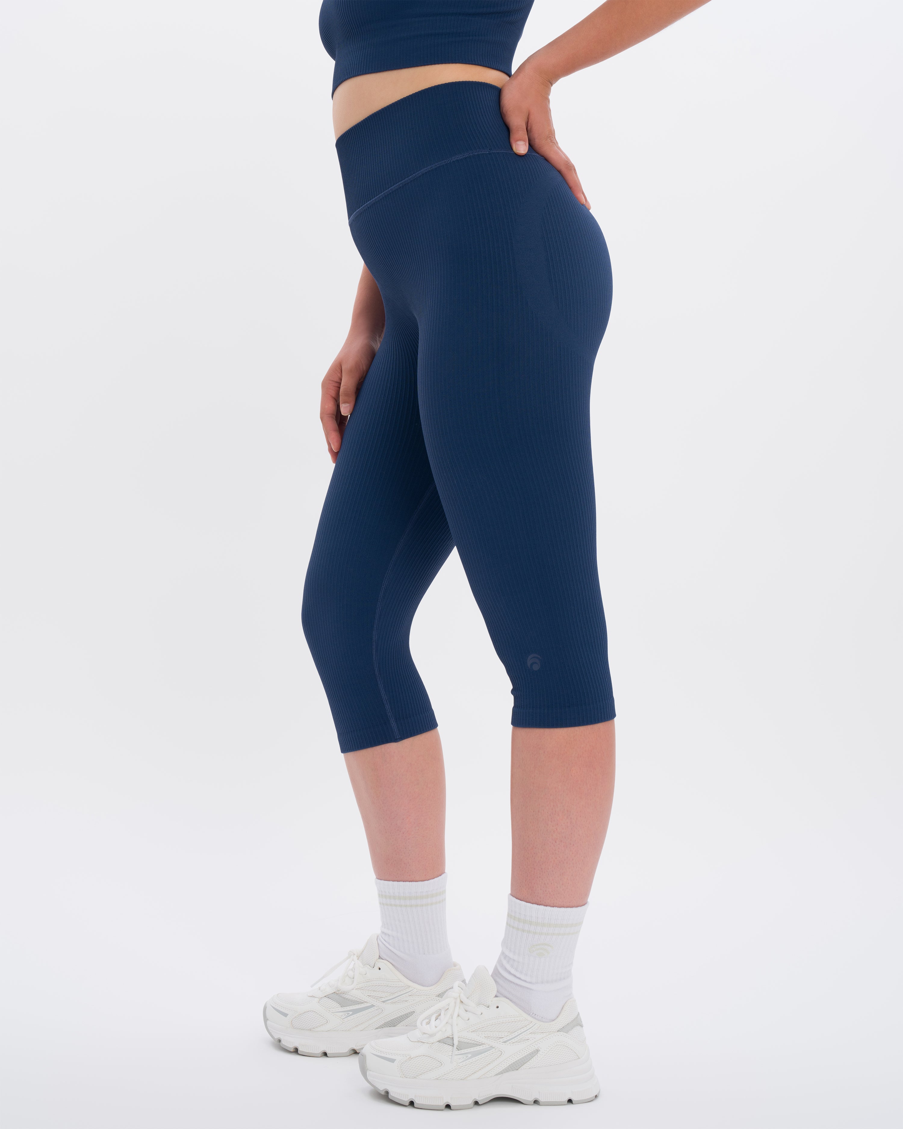 Maya Capri Set - Dark Navy