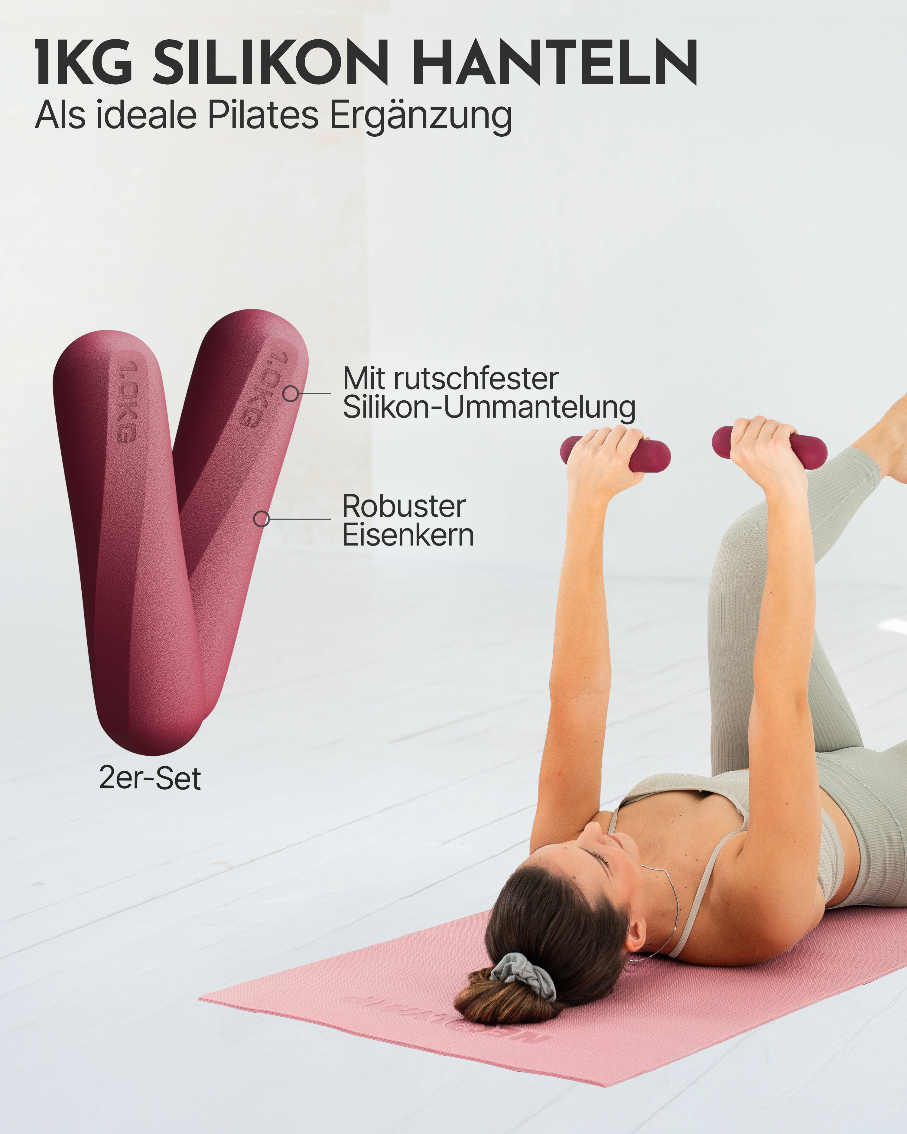 Premium Pilates Komplett-Set mit Geschenkbox - Yoga Sportgerät