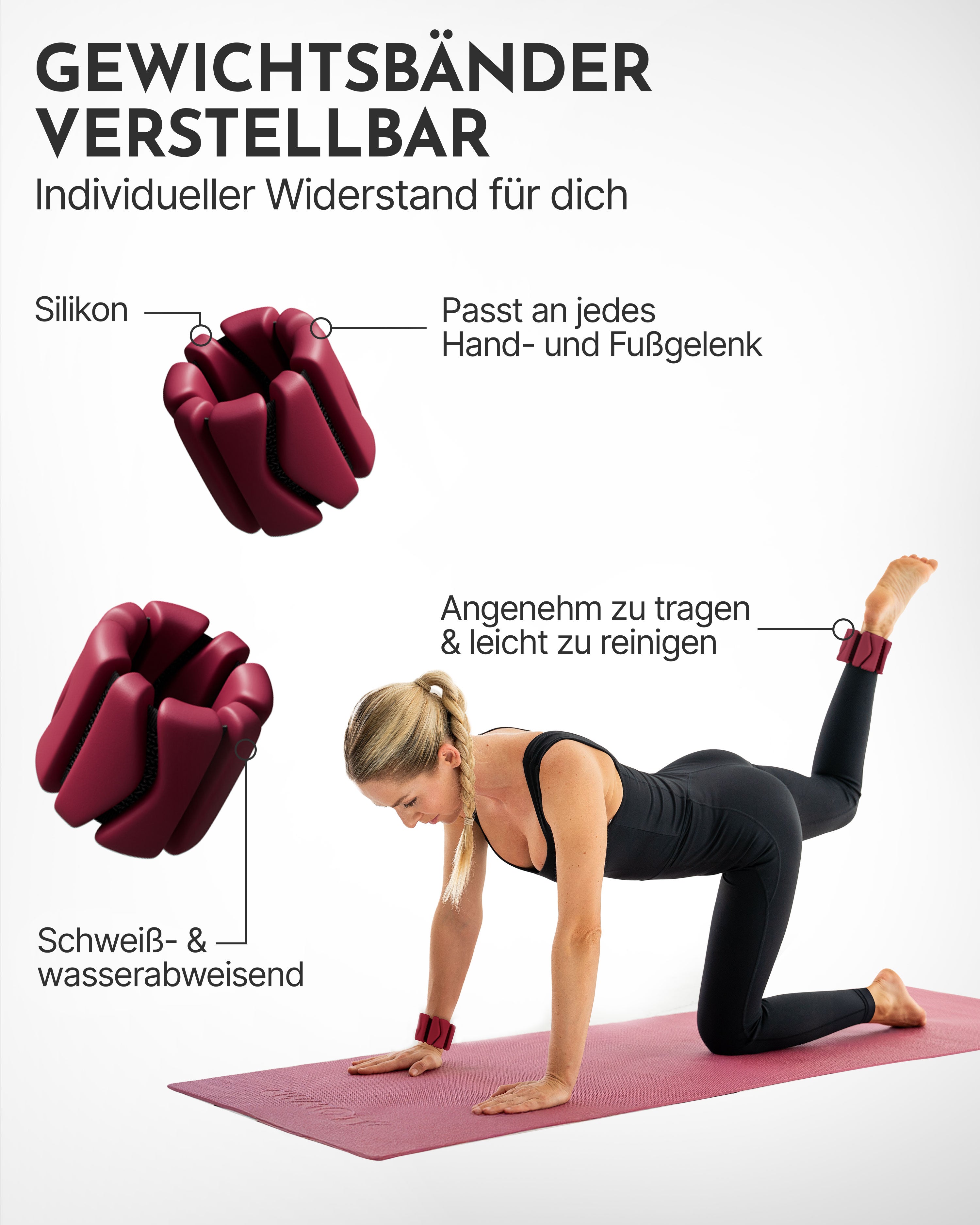 Premium Pilates Komplett-Set mit Geschenkbox - Yoga Sportgerät