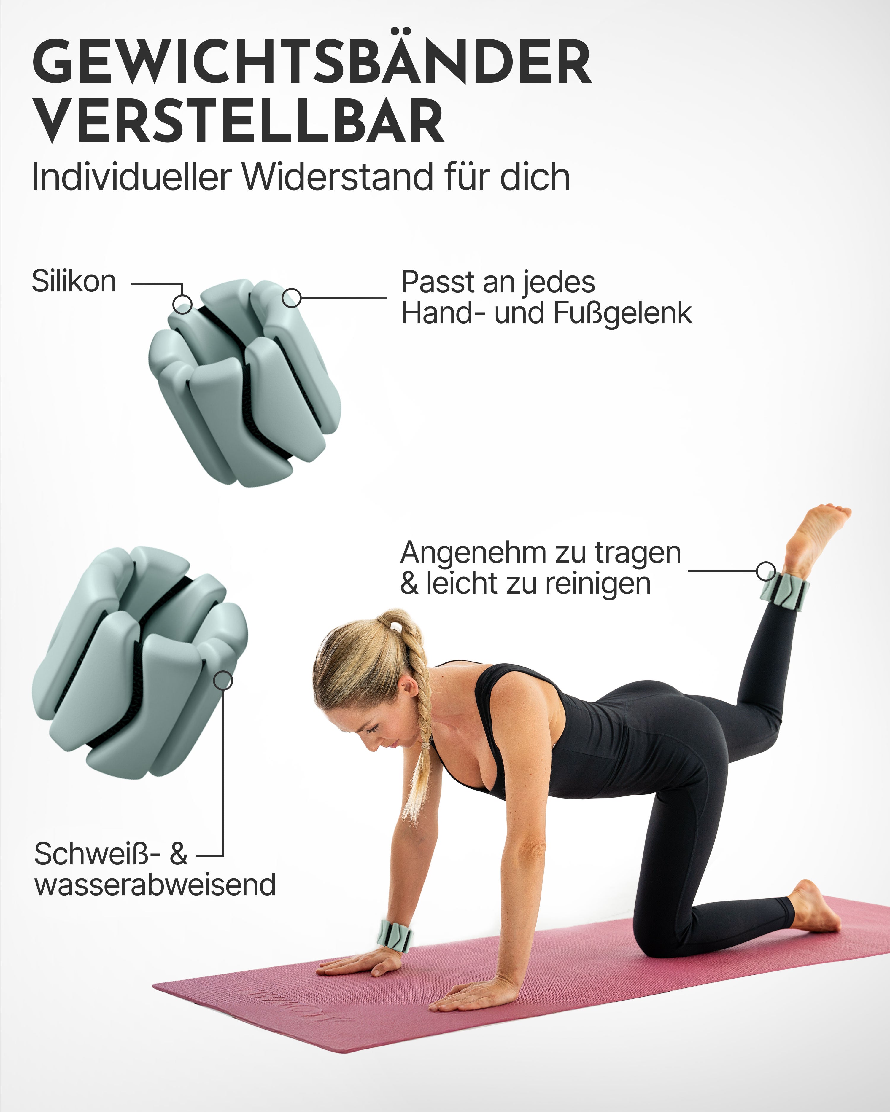 Premium Pilates Komplett-Set mit Geschenkbox - Yoga Sportgerät