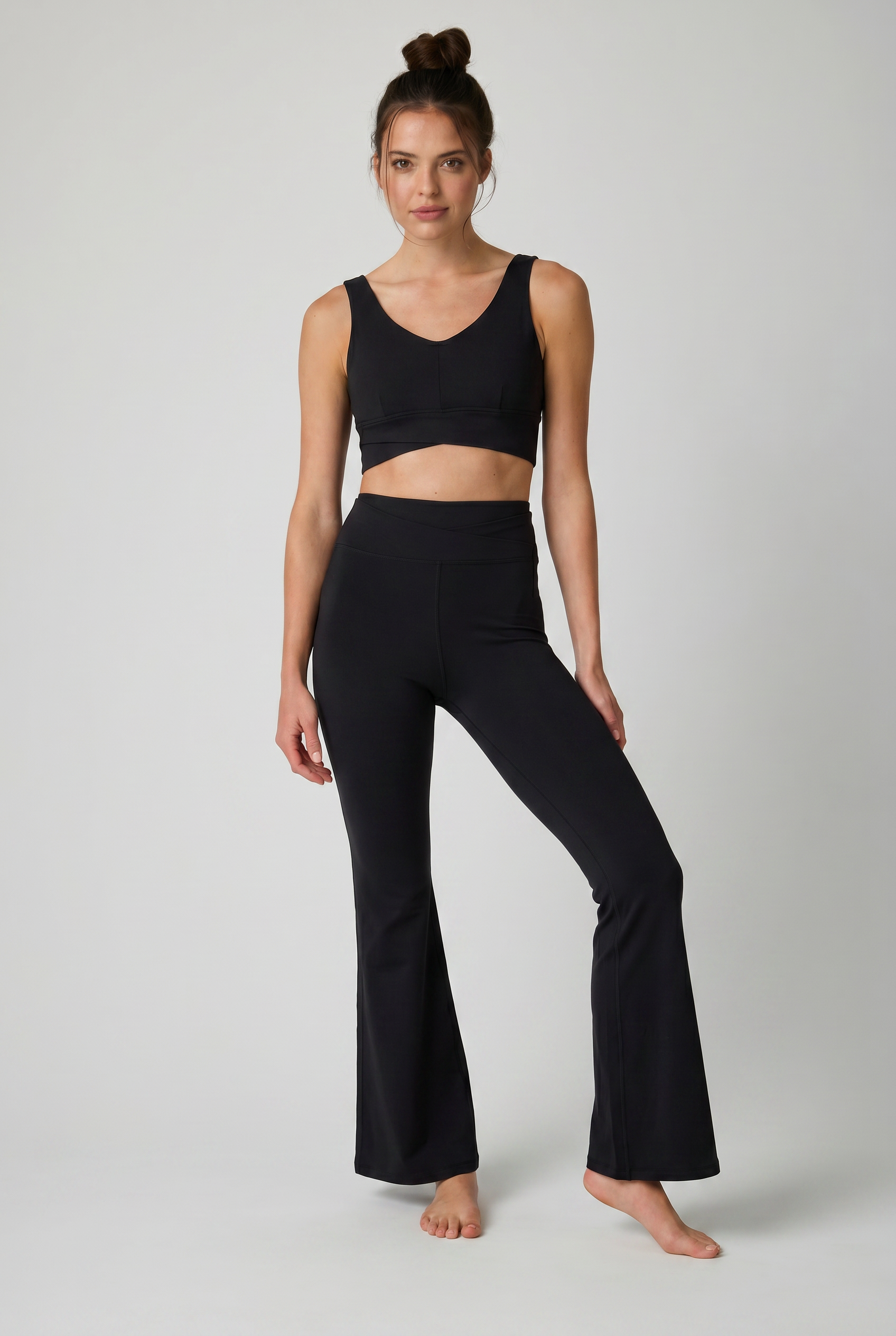 Dahlia Set - Black - Yoga Set