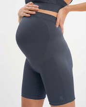Mila Maternity Biker Set - Moon Blue