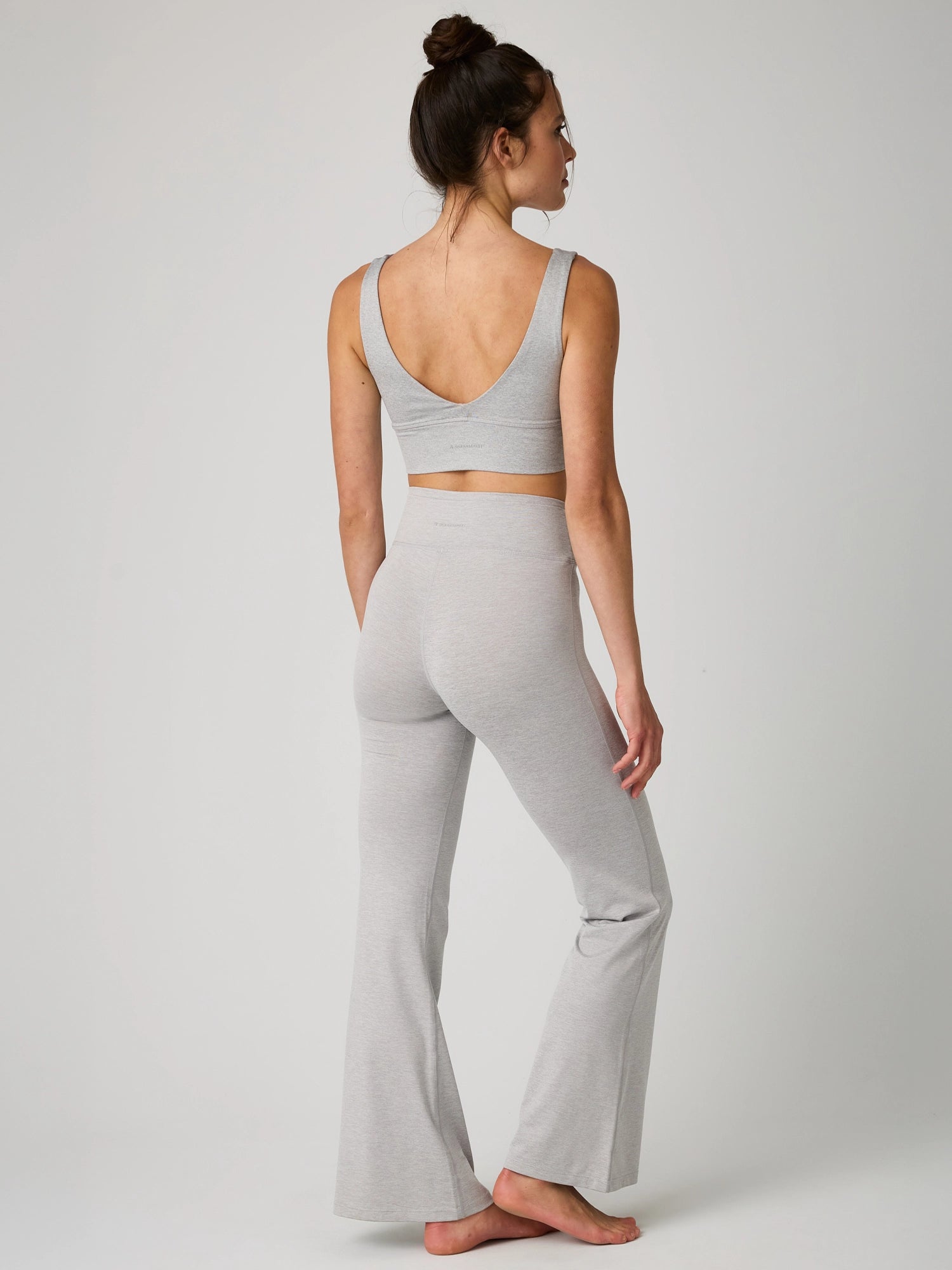 Dahlia Set - Light Grey Melange - Yoga Set