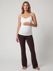Gianna Maternity Set - Cream White & Dark Oak