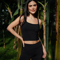 Gianna Strappy Top and Shorts Set - Black
