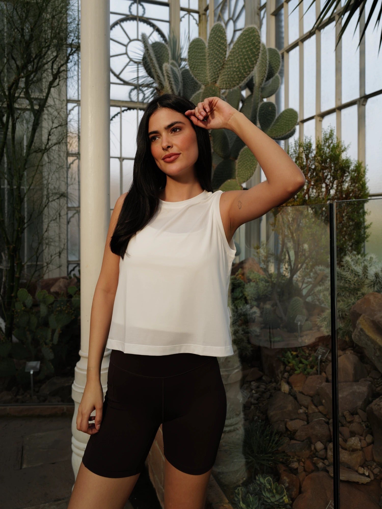 Luna Top - Yoga Top - White
