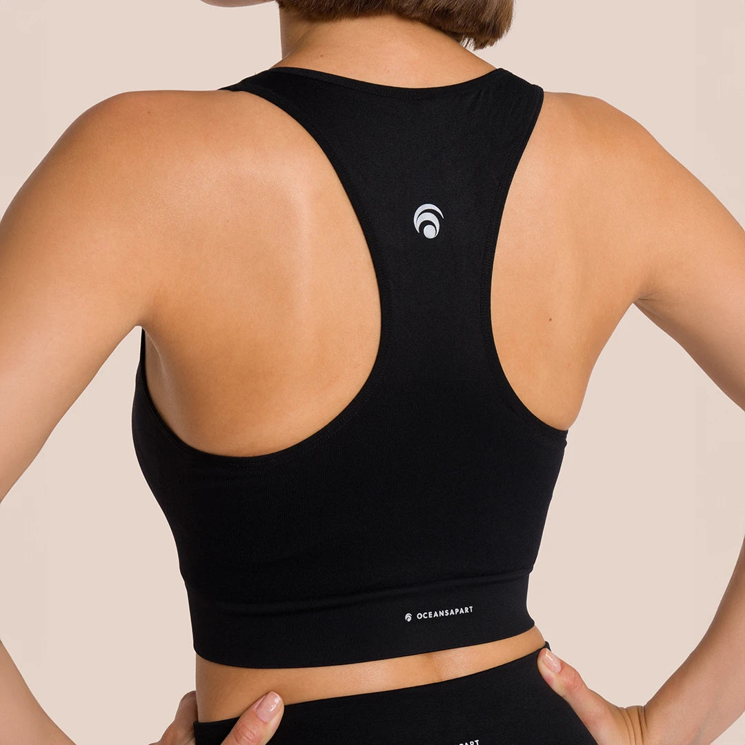 Novastar Reggiseno Sportivo Donna Ad Alto Sostegno - Porcellana Blu E Bianca - Con Imbottiture Rimovibili - Per Corsa E Yoga