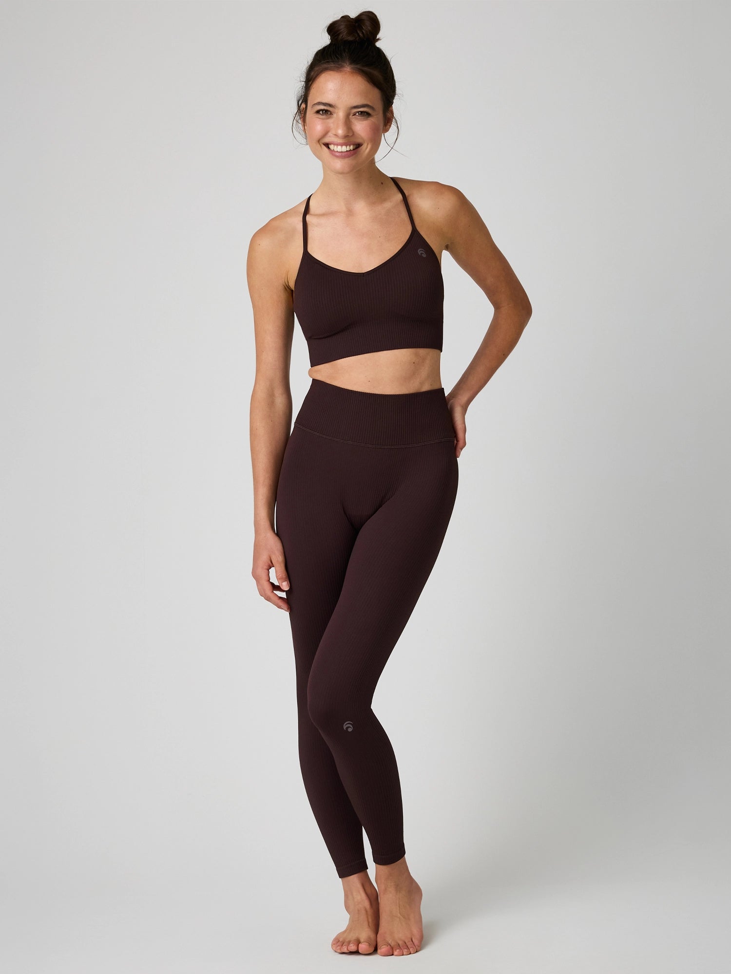 Maya Bra + Maya Pant + Blake Wrap Longsleeve Set - Yoga Set