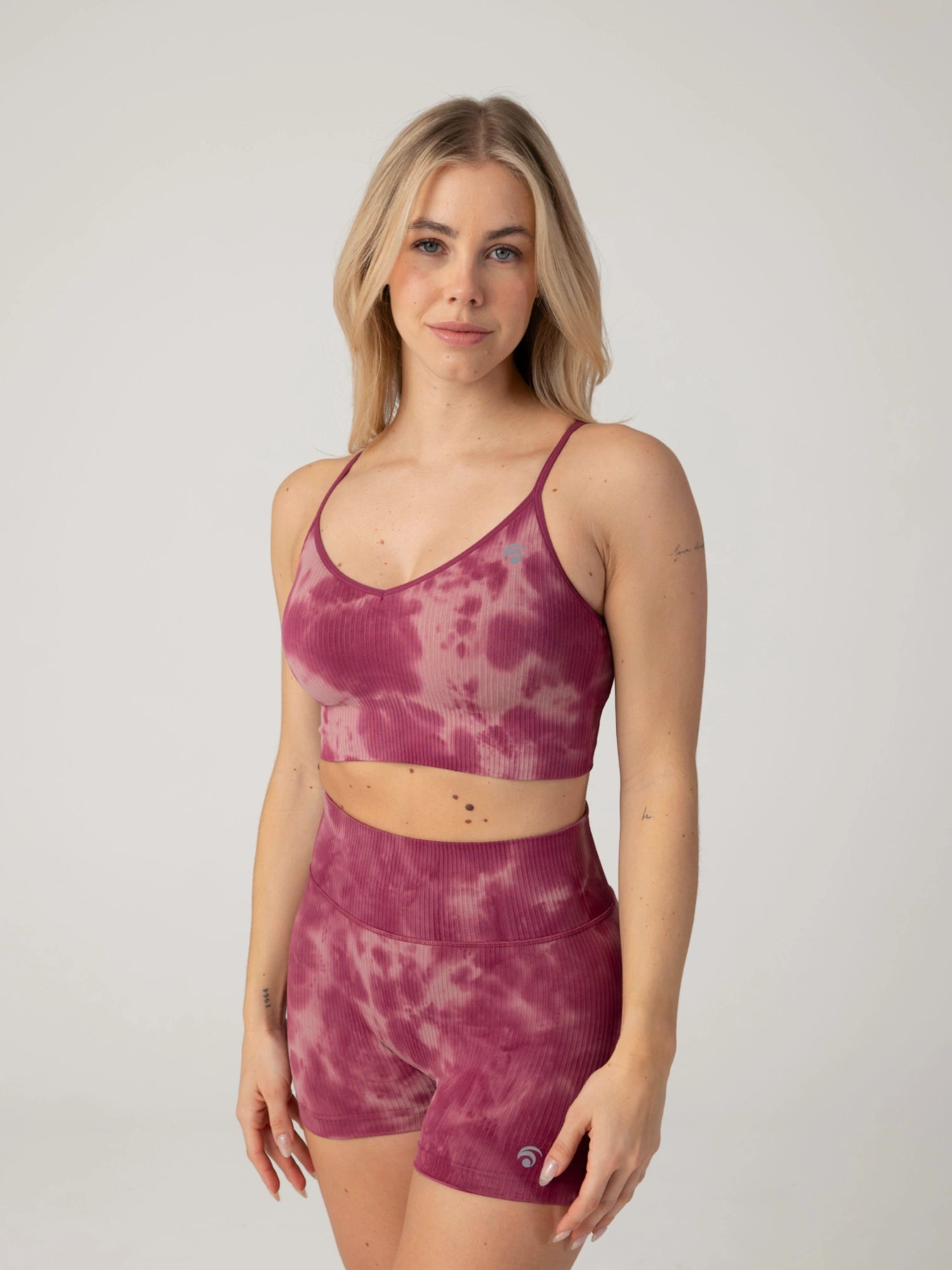 Maya Hotpant Set - Berry Bliss Tie Dye - Yoga Set
