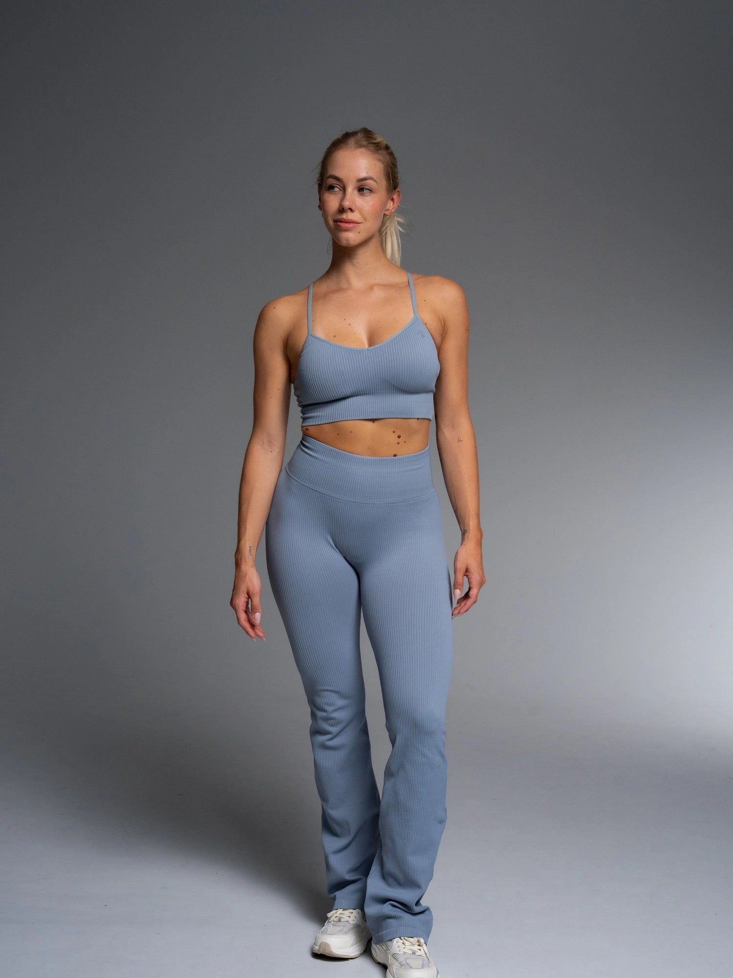Maya Flared Set - Ice Blue - Yoga Set