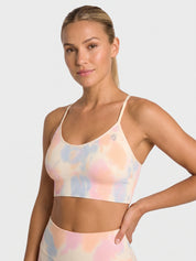 Maya Hotpant Set - Light Silky Yellow Tie Dye