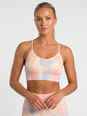 Maya Hotpant Set - Light Silky Yellow Tie Dye