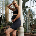 Mila Maternity Biker Set - Moon Blue