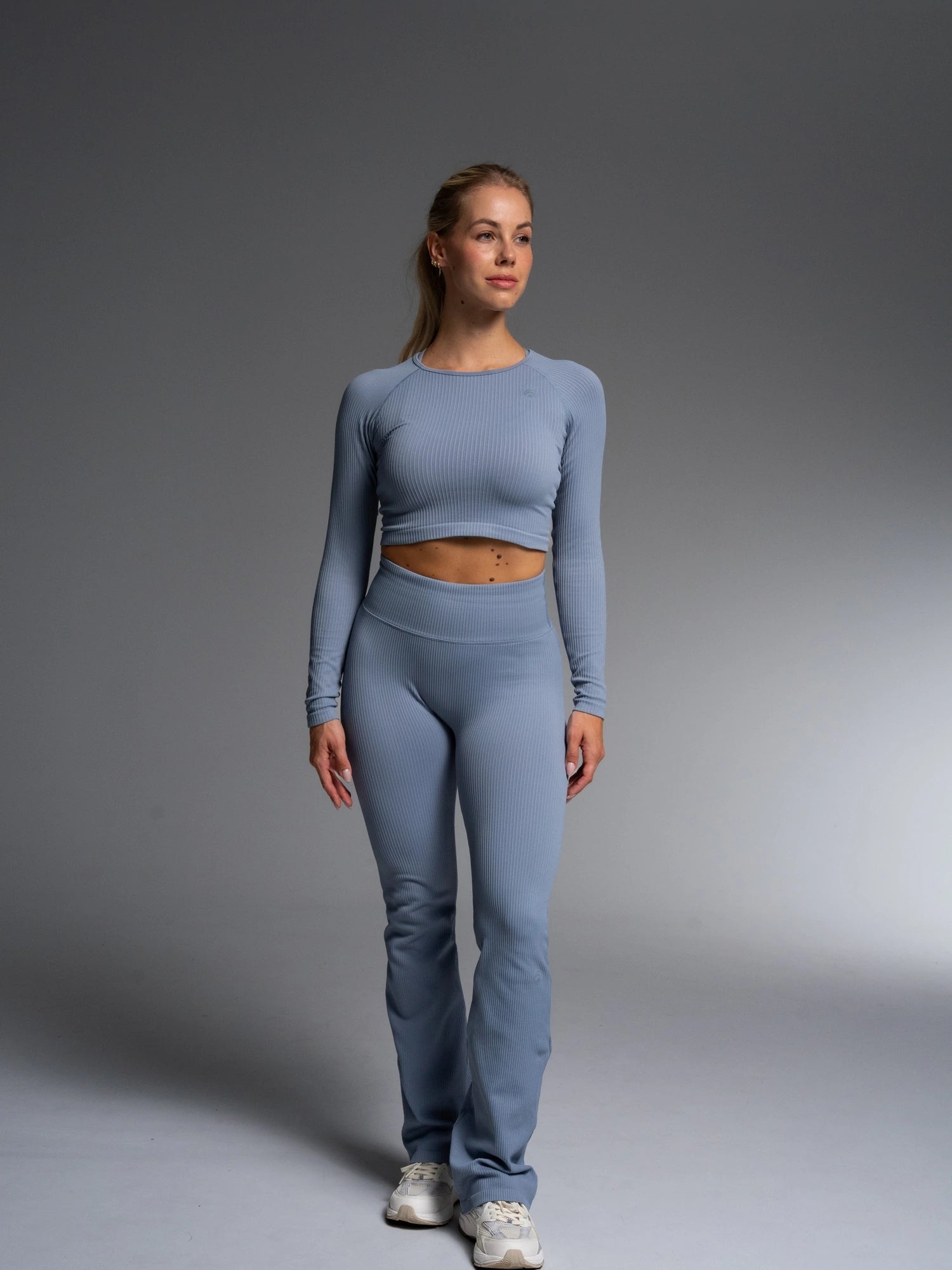 Trixy Maya Flared Set - Ice Blue - Yoga Set
