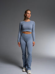 Trixy Maya Flared Set - Ice Blue