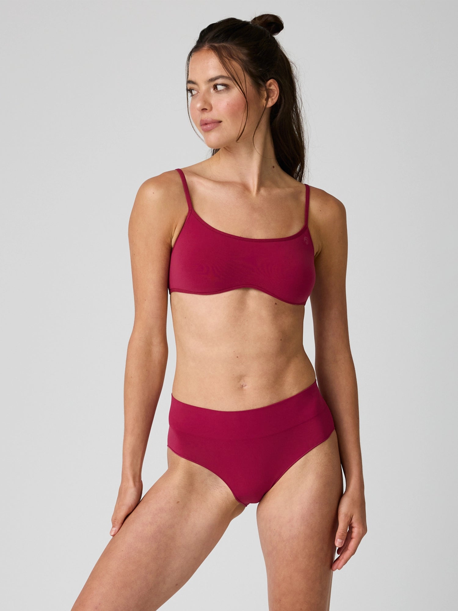 Cloudy Pantie Set - Cherry Love - Yoga Set