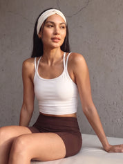 Gianna Headband Set - Cream White & Dark Oak