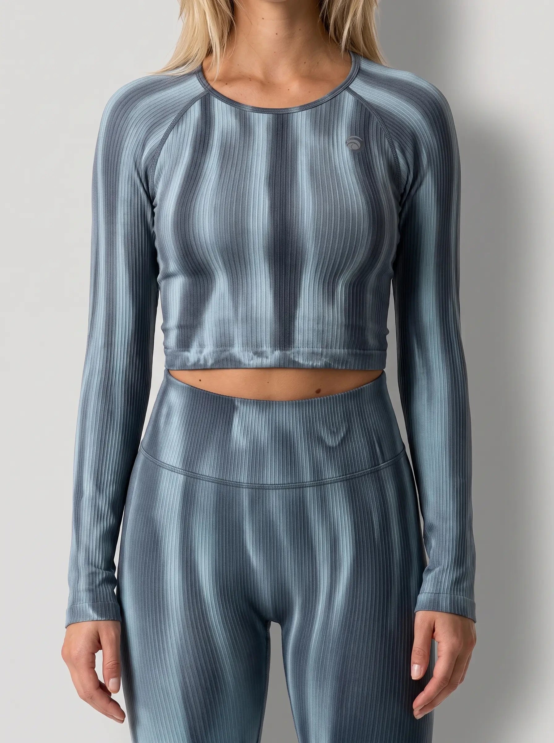 Trixy Maya Set - Ice Blue Tie Dye - Yoga Set