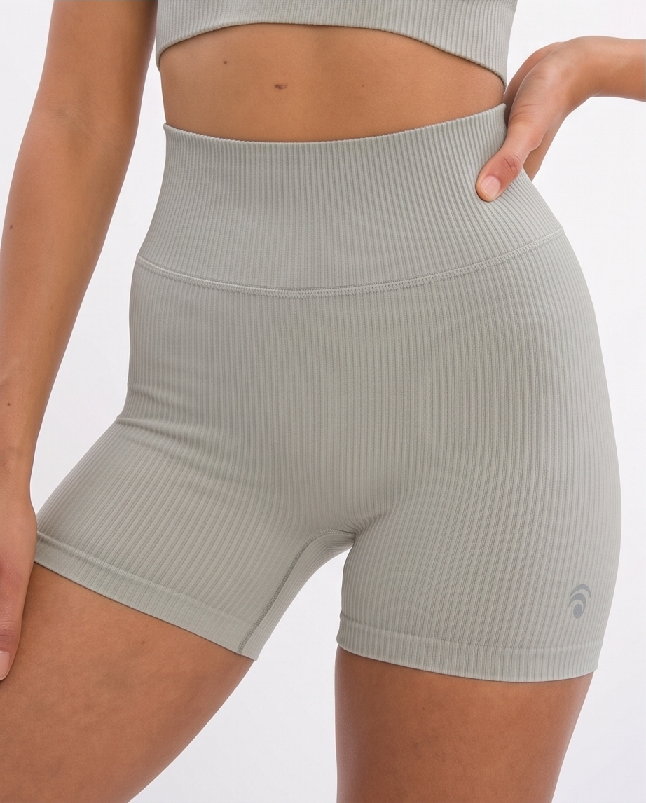 Maya Hotpant Set - Dove Grey - Yoga Set